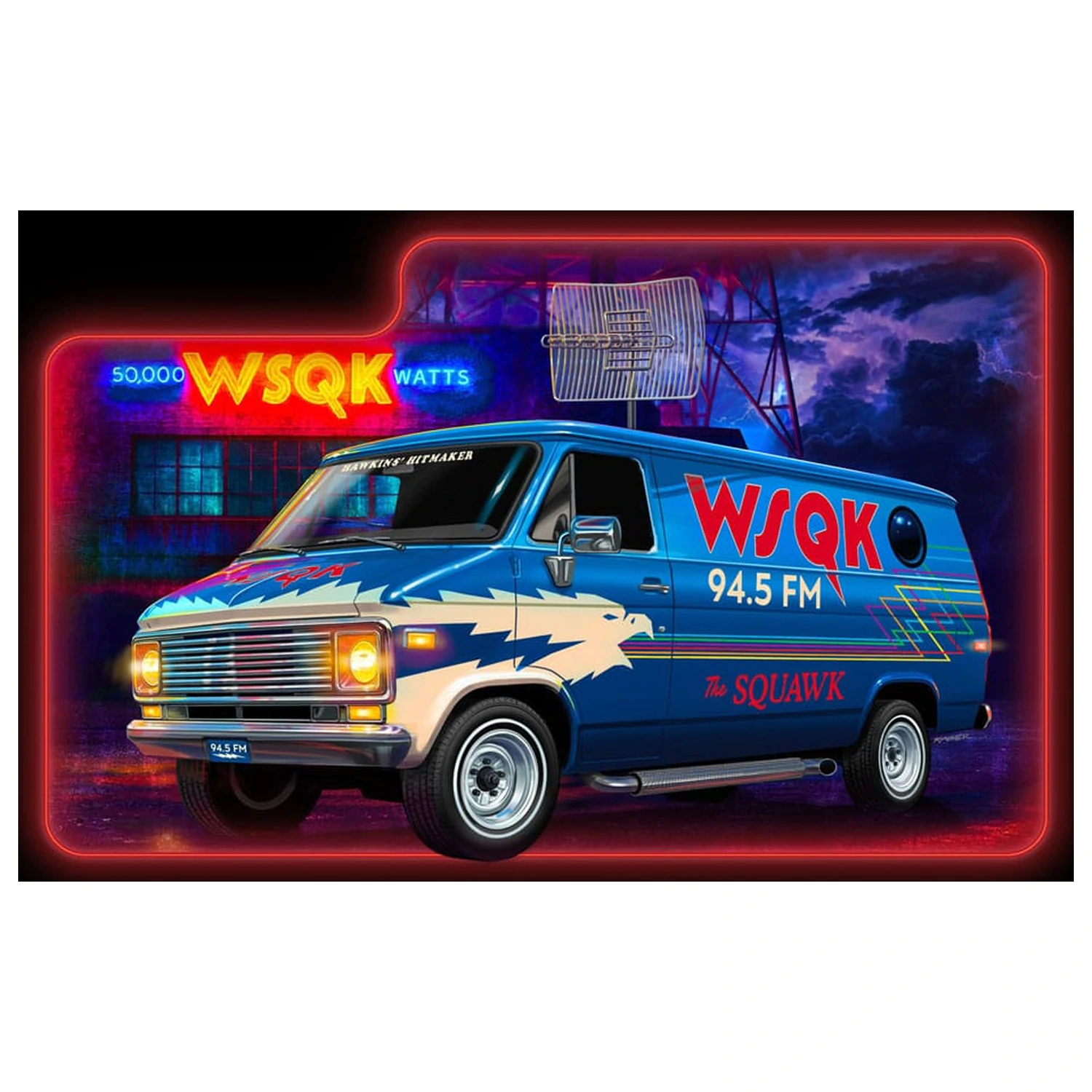 Stranger Things model set 1/25 Squawk Van 21 cm fotografija proizvoda