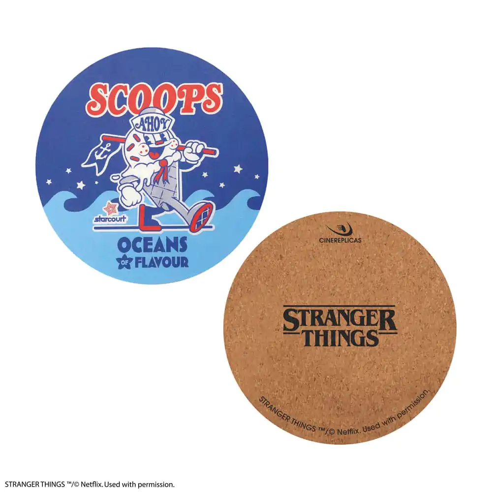 Stranger Things Scoops Ahoy podmetači, pakiranje od 4 komada fotografija proizvoda