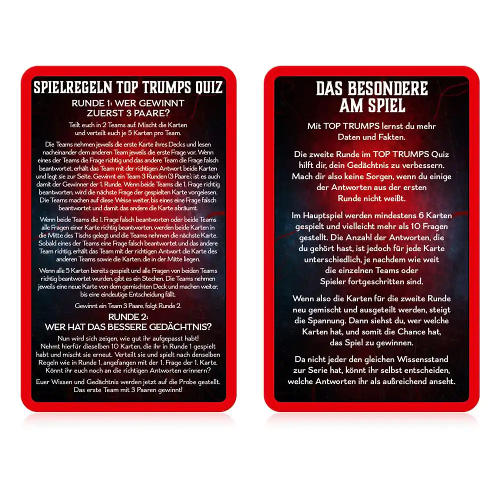 Stranger Things kartaška igra Top Trumps Quiz *Njemačka verzija* fotografija proizvoda