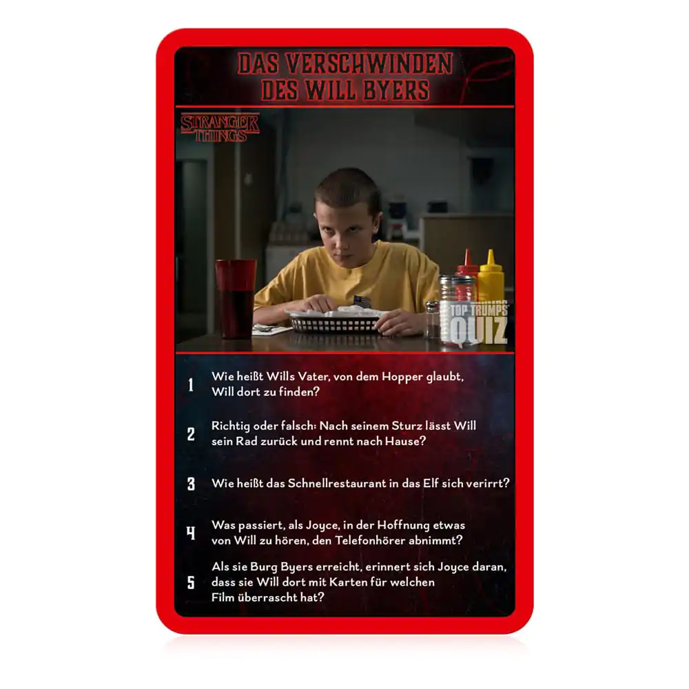 Stranger Things kartaška igra Top Trumps Quiz *Njemačka verzija* fotografija proizvoda