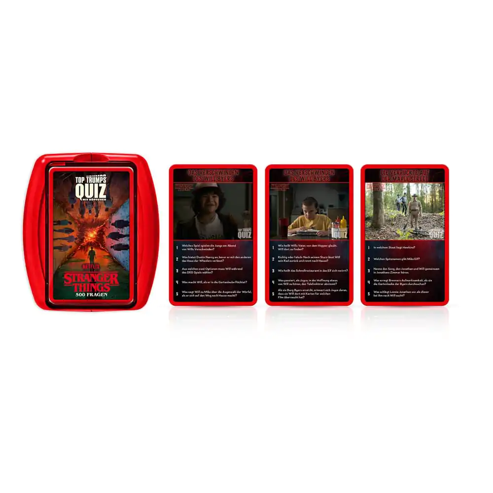 Stranger Things kartaška igra Top Trumps Quiz *Njemačka verzija* fotografija proizvoda