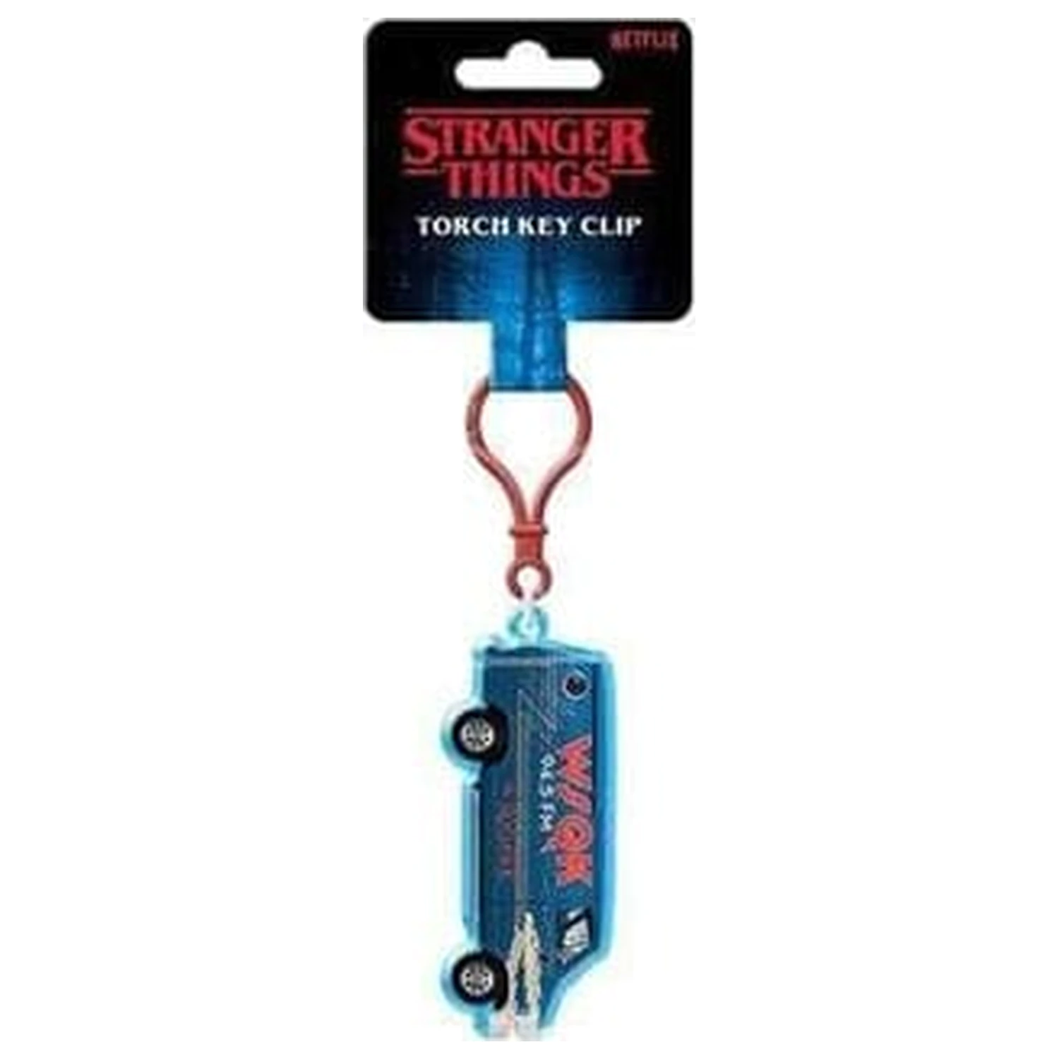 Stranger Things svjetiljka kopča za ključeve privjesak za ključeve WSQK Van fotografija proizvoda