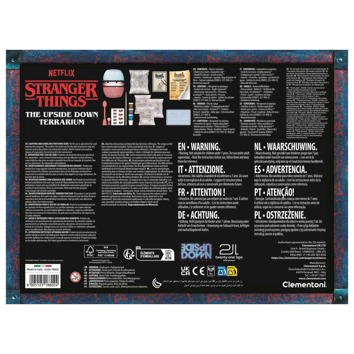 Stranger Things Upside Down Clementoni Terarij fotografija proizvoda