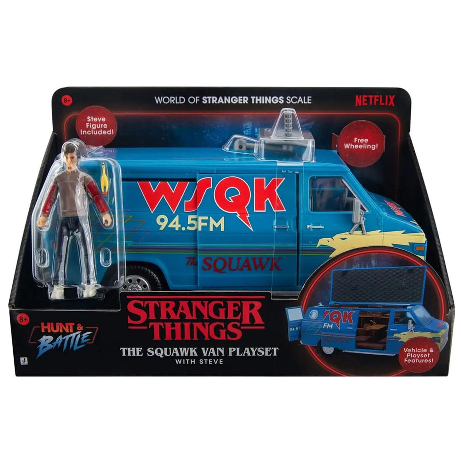 Stranger Things World Of Figura i vozilo The Squawk van set za igru s akcijskom figuricom Steve fotografija proizvoda