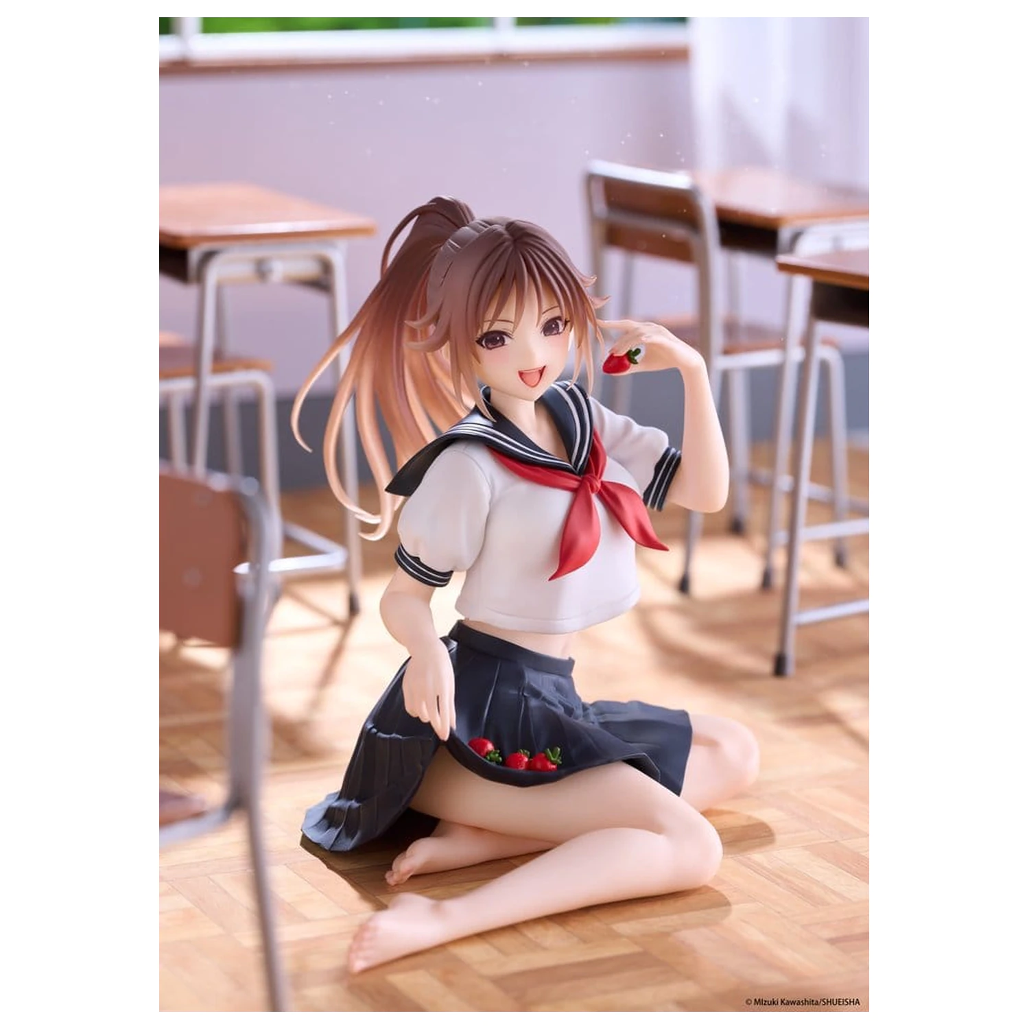 Strawberry 100% Desktop Cute PVC figura Satsuki Kitaoji (School uniform Ver.) 18 cm fotografija proizvoda