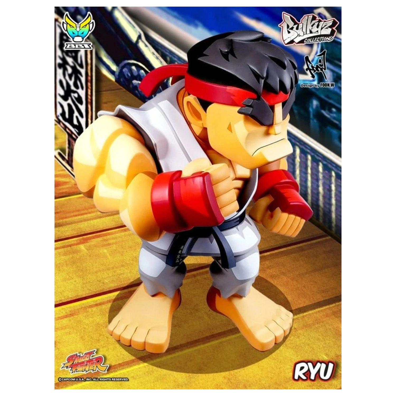 Street Fighter Bulkyz vinilna figura Ryu 30 cm fotografija proizvoda