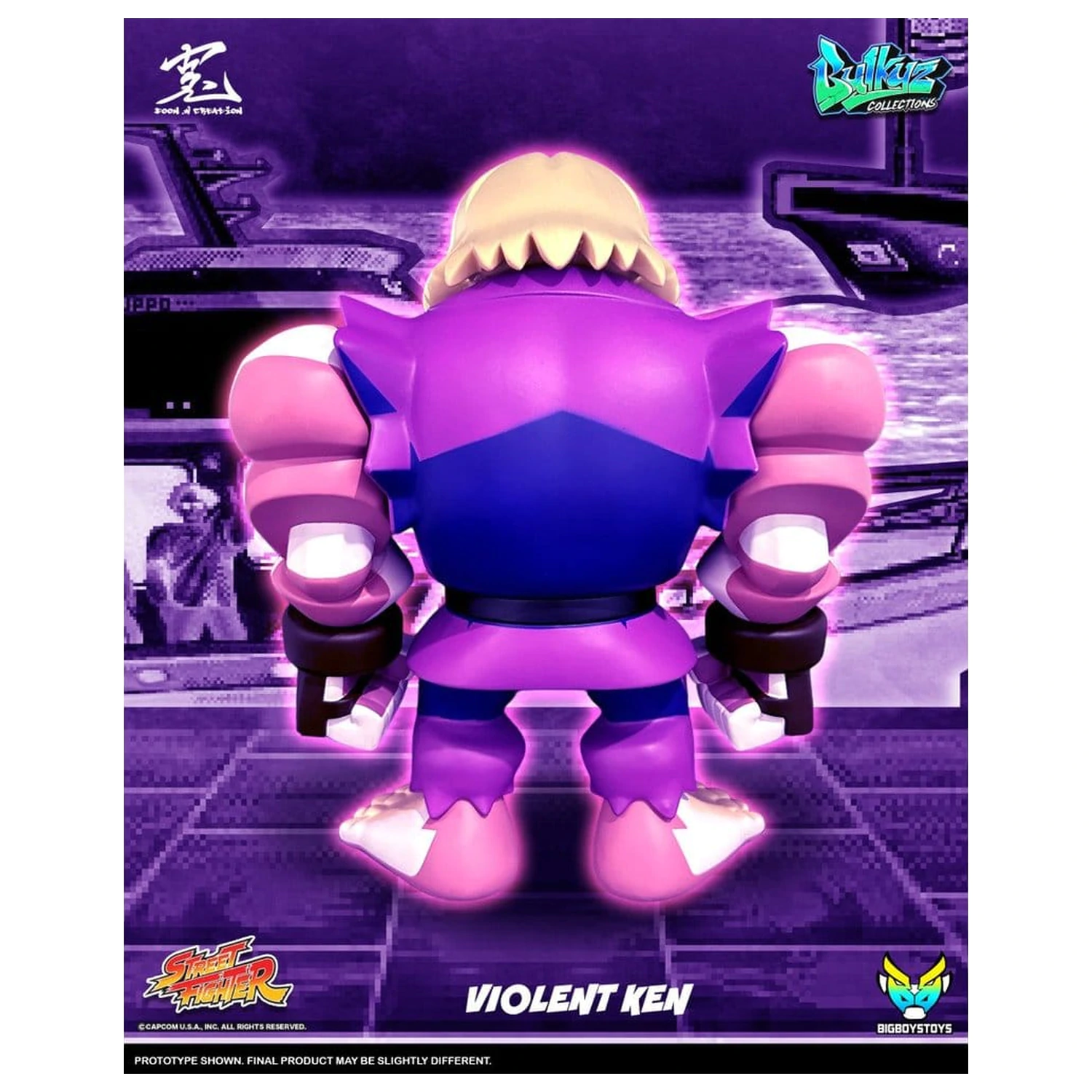 Street Fighter Bulkyz Vinyl Figura Violent Ken 30 cm fotografija proizvoda