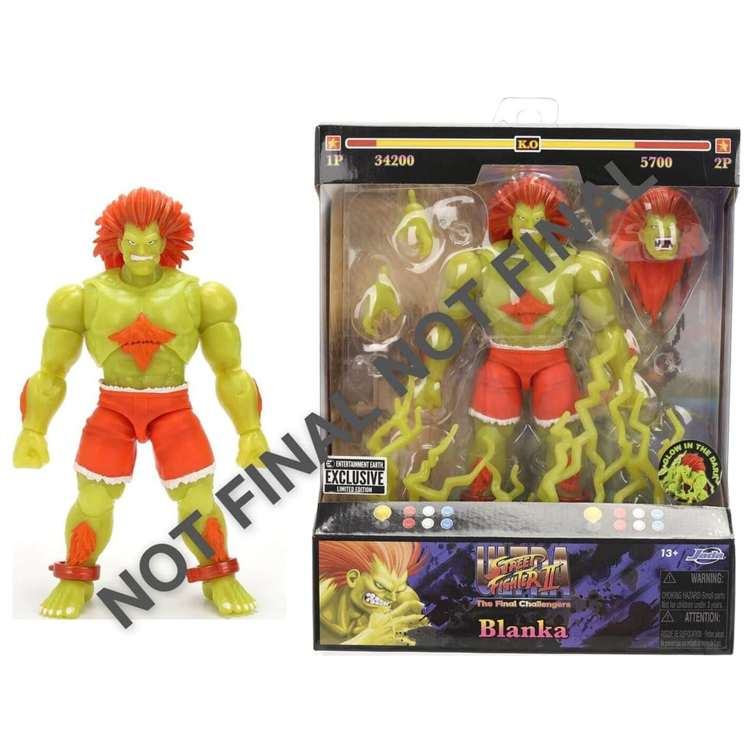 Street Fighter akcijska figura II Blanka GID 19 cm fotografija proizvoda
