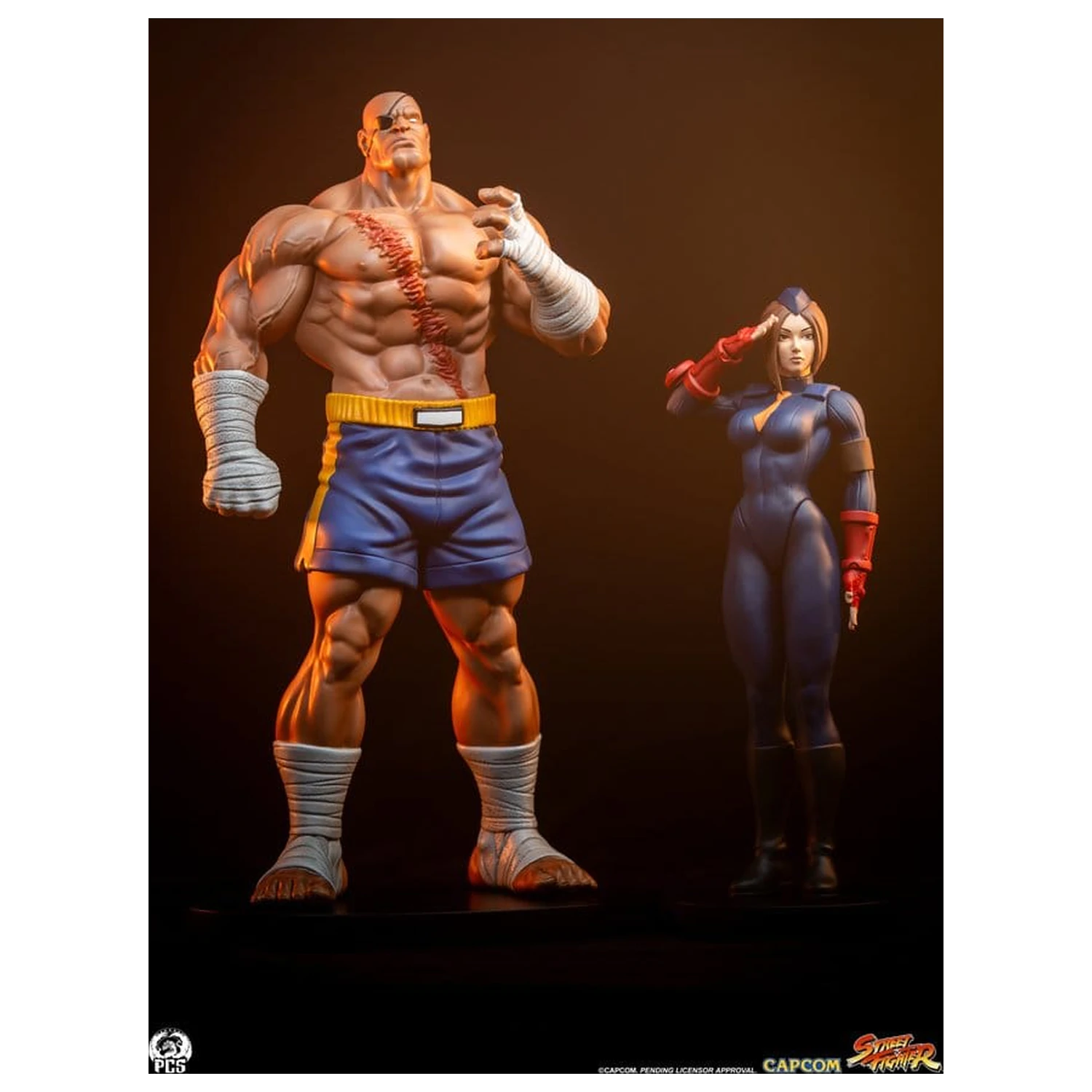 Street Fighter Street Jam statue 1/10 Sagat & Juli 24 cm fotografija proizvoda