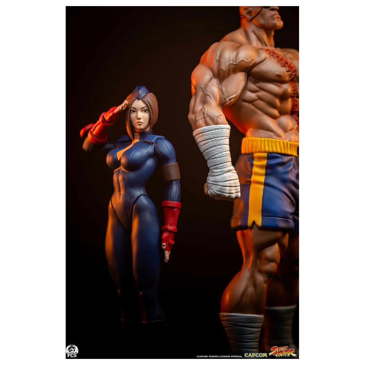 Street Fighter Street Jam statue 1/10 Sagat & Juli 24 cm fotografija proizvoda