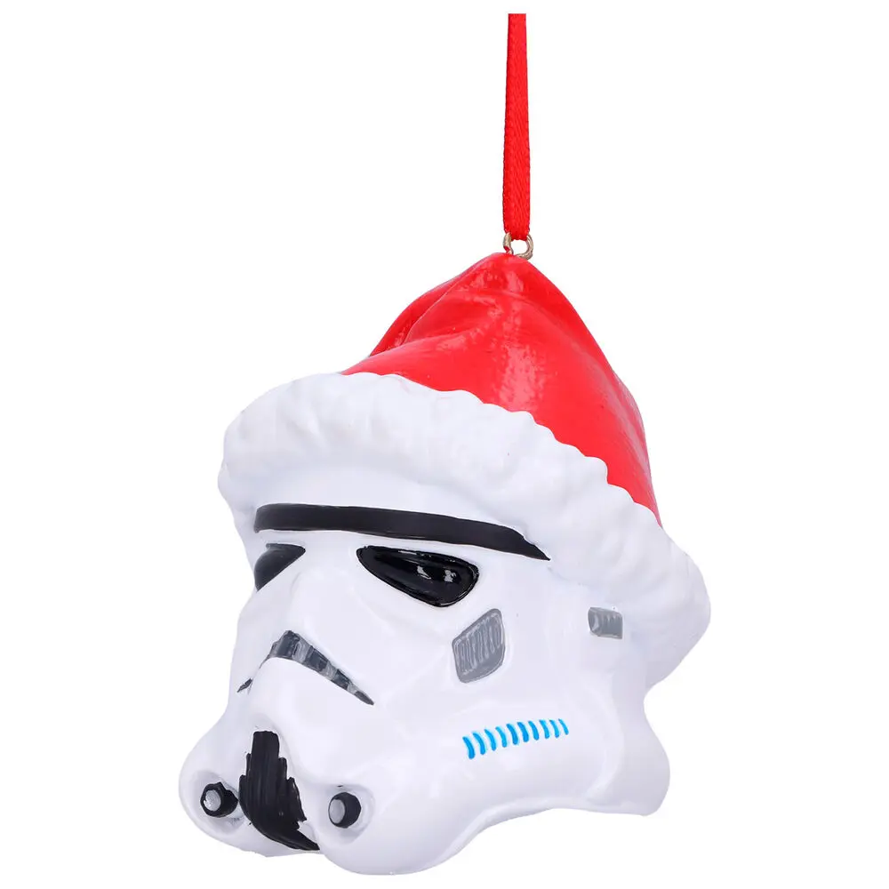 Original Stormtrooper viseći ukras za božićno drvce Santa Hat 8 cm fotografija proizvoda