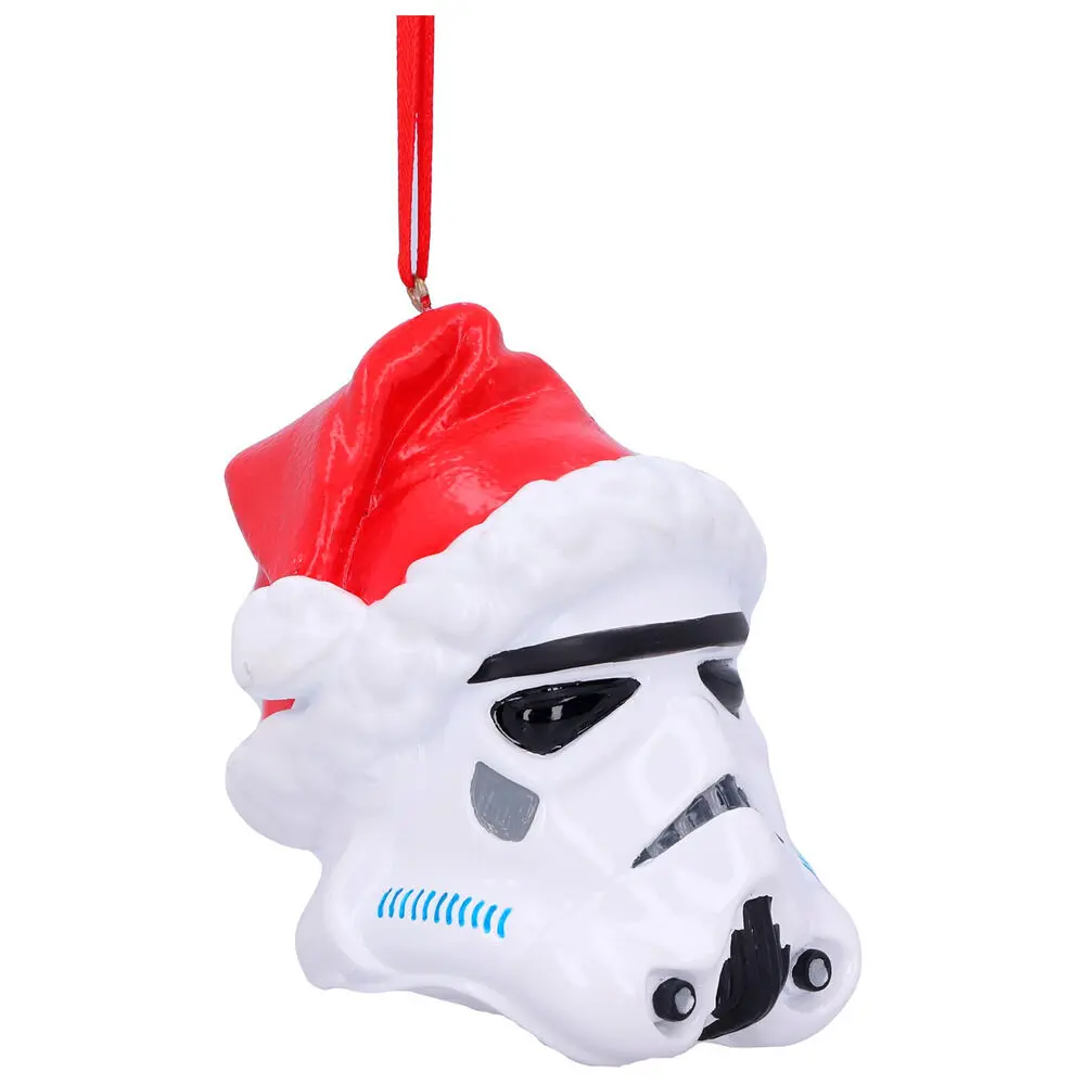 Original Stormtrooper viseći ukras za božićno drvce Santa Hat 8 cm fotografija proizvoda