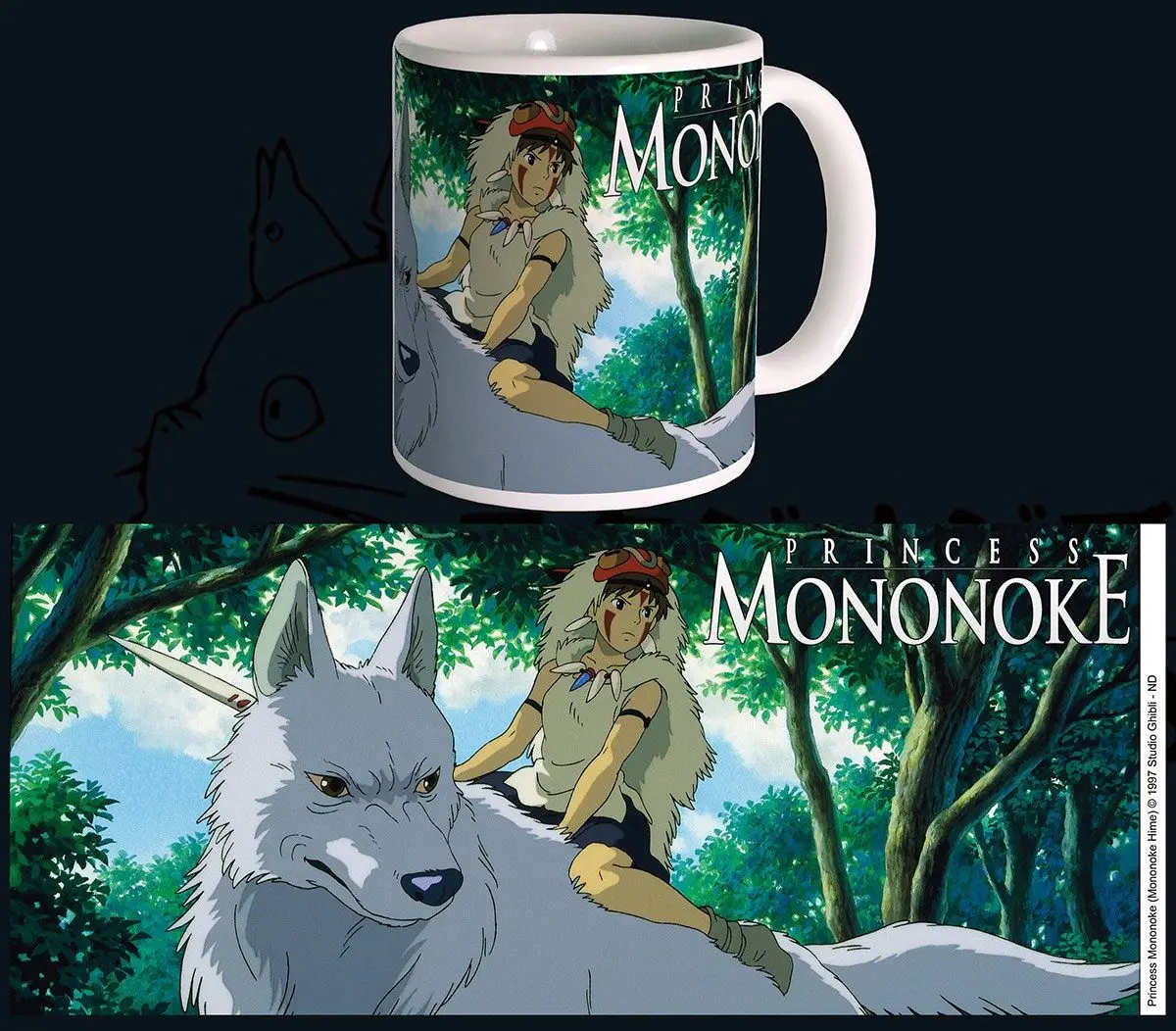 Studio Ghibli šalica Princess Mononoke fotografija proizvoda