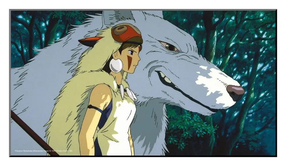 Studio Ghibli Drvena Zidna Umjetnost Princess Mononoke 37,5 x 20,5 cm fotografija proizvoda