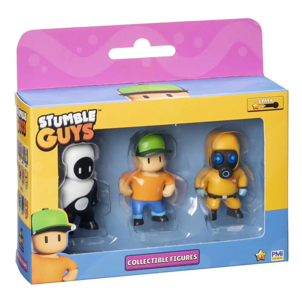 Stumble Guys: Wave 2 kolekcionarske figure u kutiji s prozorom s 3 figure Yang + Mr Stumble + Hazmat NBC fotografija proizvoda