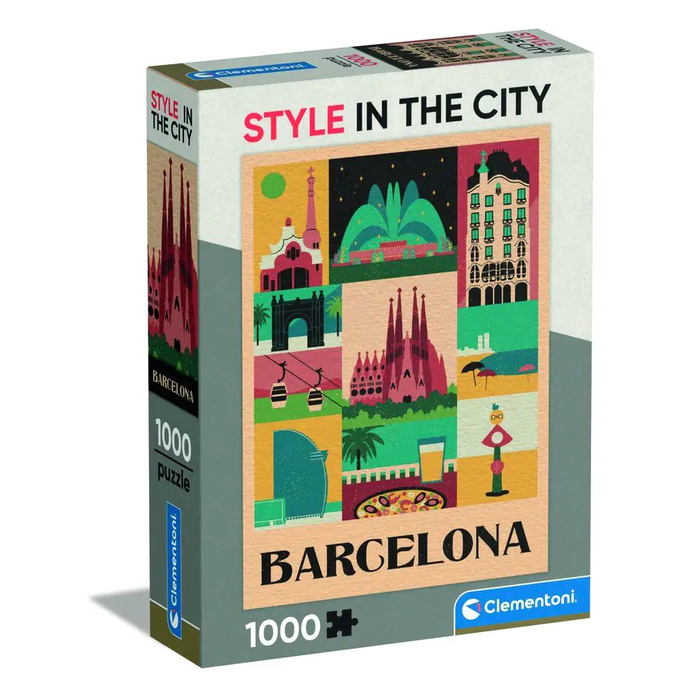 Puzzle Stil u Gradu Barcelona 1000 kom fotografija proizvoda
