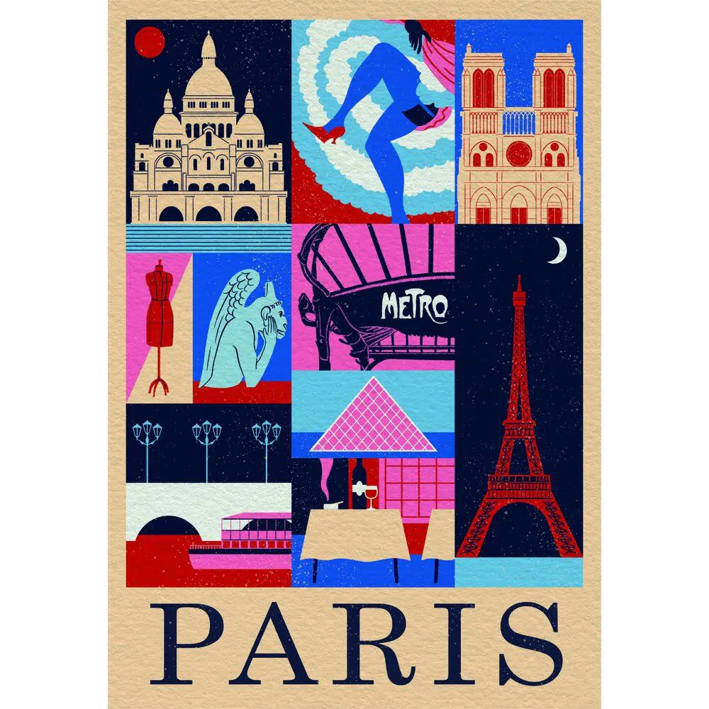 Puzzle Style in the City Paris 1000 kom fotografija proizvoda