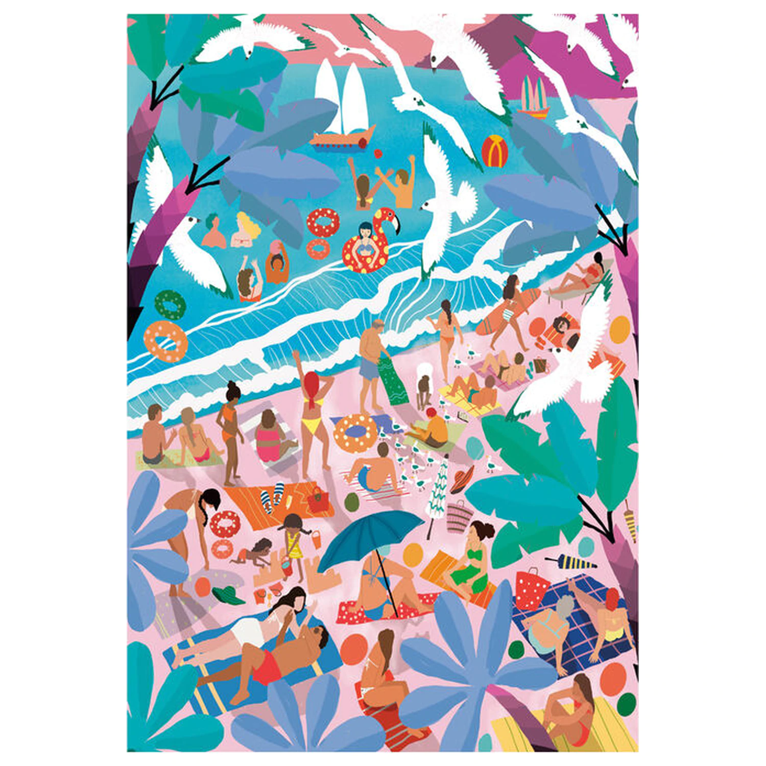 Sunday At the Beach slagalica 1000 komada fotografija proizvoda