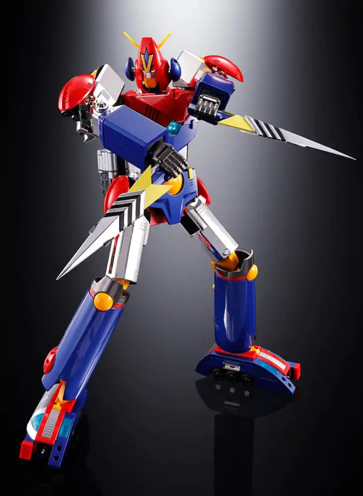 Super Electromagnetic Machine Voltes V Soul of Chogokin Diecast akcijska figura GX31-SP Com-Battler V Chogokin 50th Anniversary Ver. 25 cm fotografija proizvoda