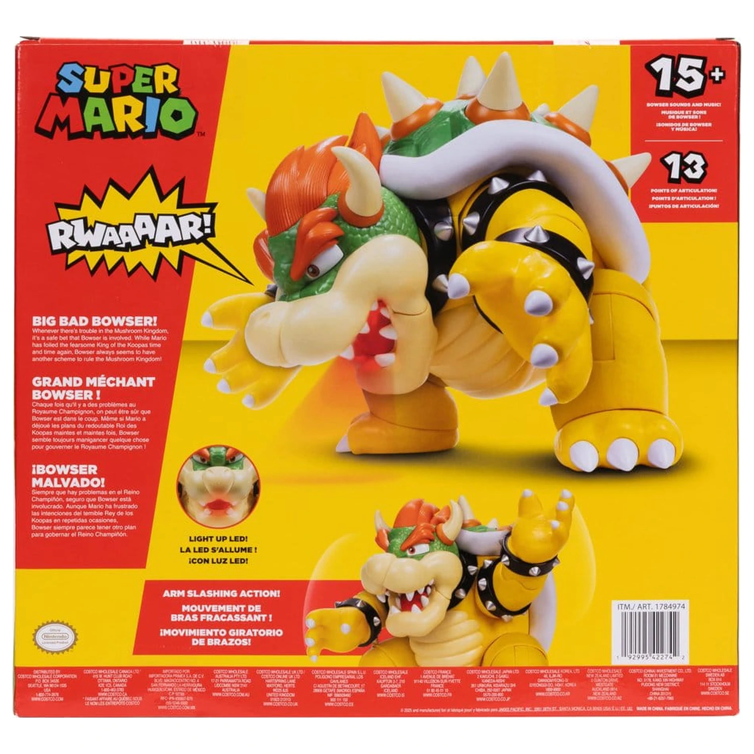 Super Mario figura Big Bad Bowser 30 cm fotografija proizvoda