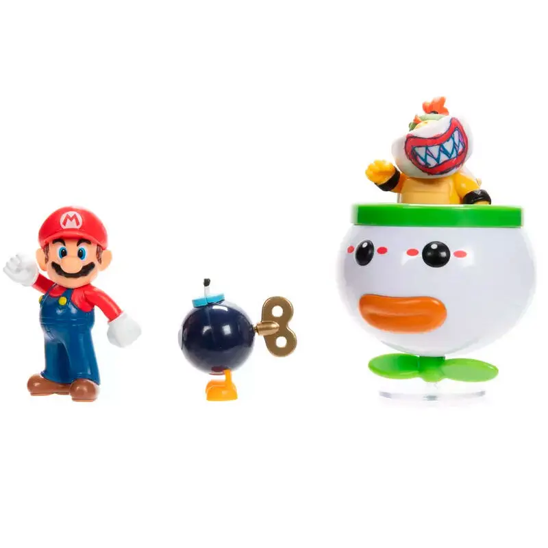 Super Mario Bros Mario i Bowser Jr. blister figure 6 cm fotografija proizvoda