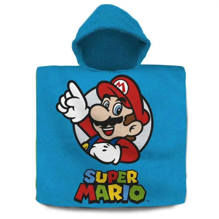 Super Mario Bros pamučni poncho ručnik fotografija proizvoda