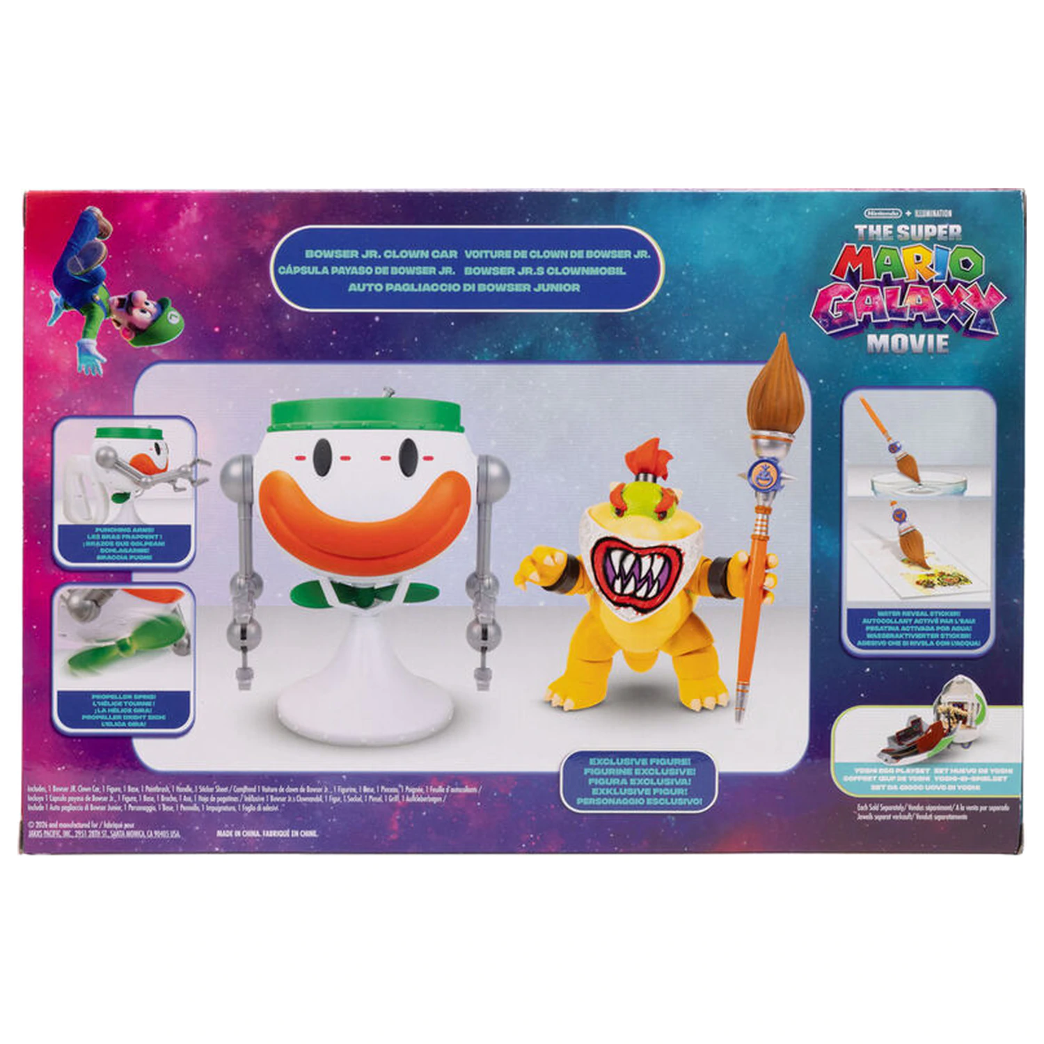 Super Mario Bros - Super Mario Galaxy Movie Bowser Jr. Clown Car figura fotografija proizvoda