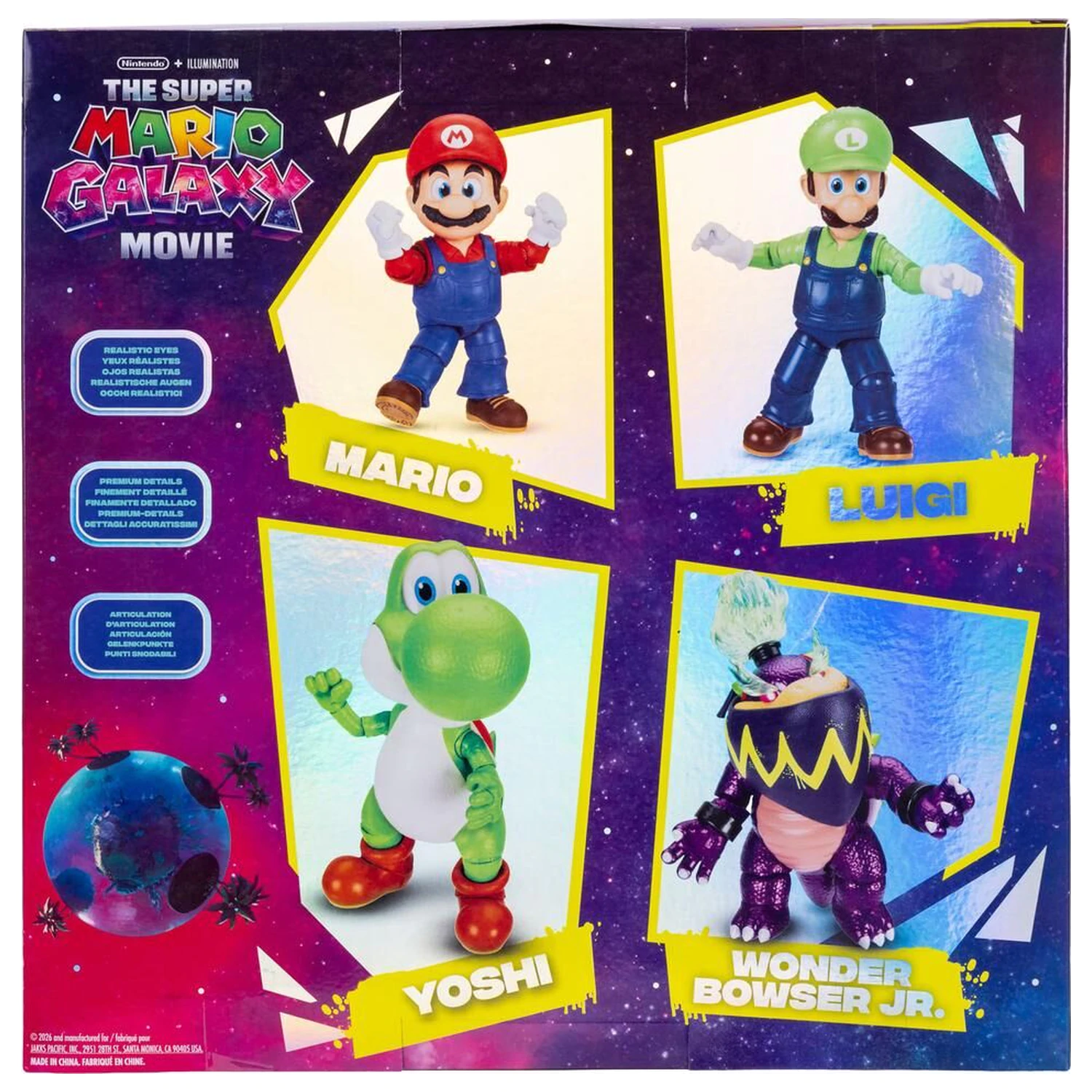 Super Mario Bros - Super Mario Galaxy Movie pack figurice 12,5cm fotografija proizvoda