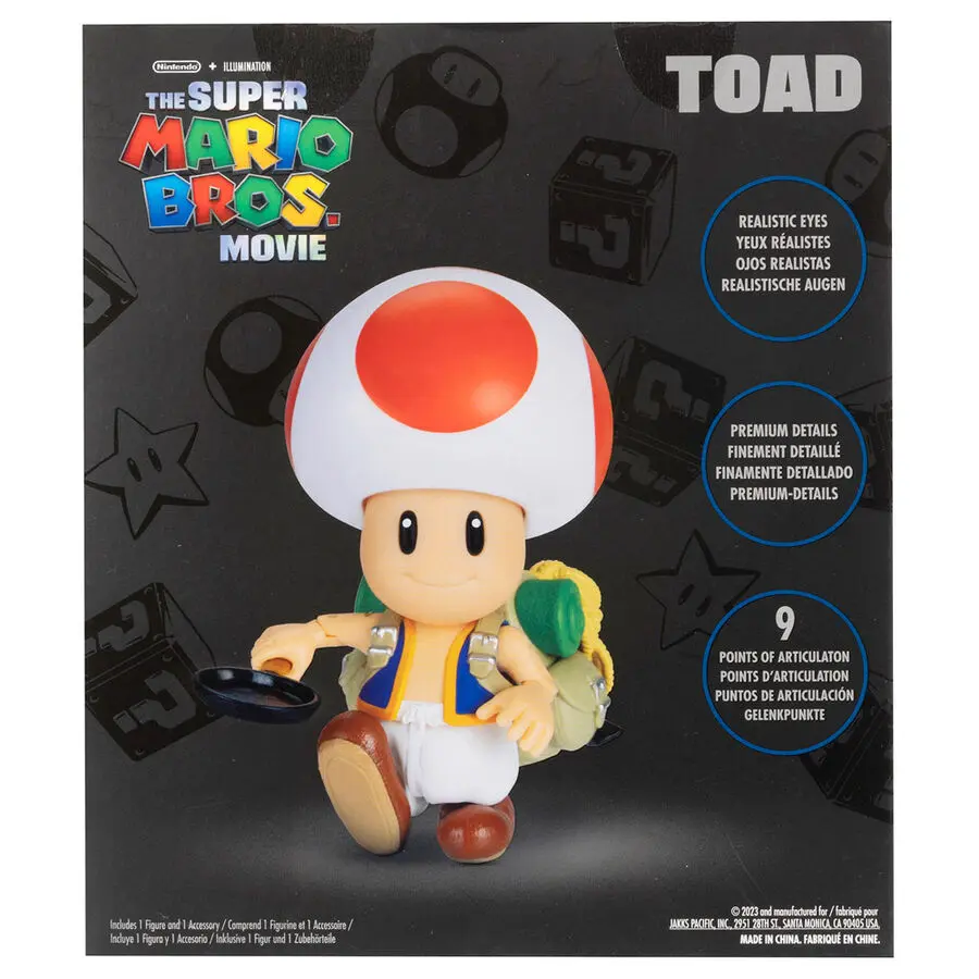 The Super Mario Bros. Movie akcijska figura Toad 13 cm fotografija proizvoda