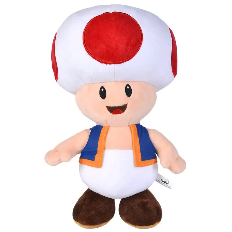 Super Mario Bros Toad plišana igračka 40cm fotografija proizvoda