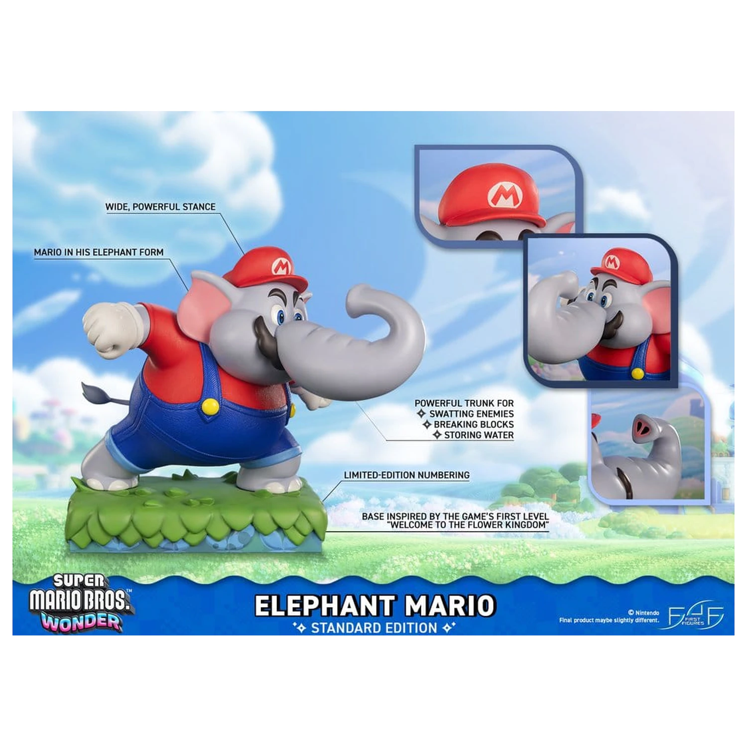 Super Mario Bros. Wonder Smola Kip Elephant Mario Standardno izdanje 43 cm fotografija proizvoda