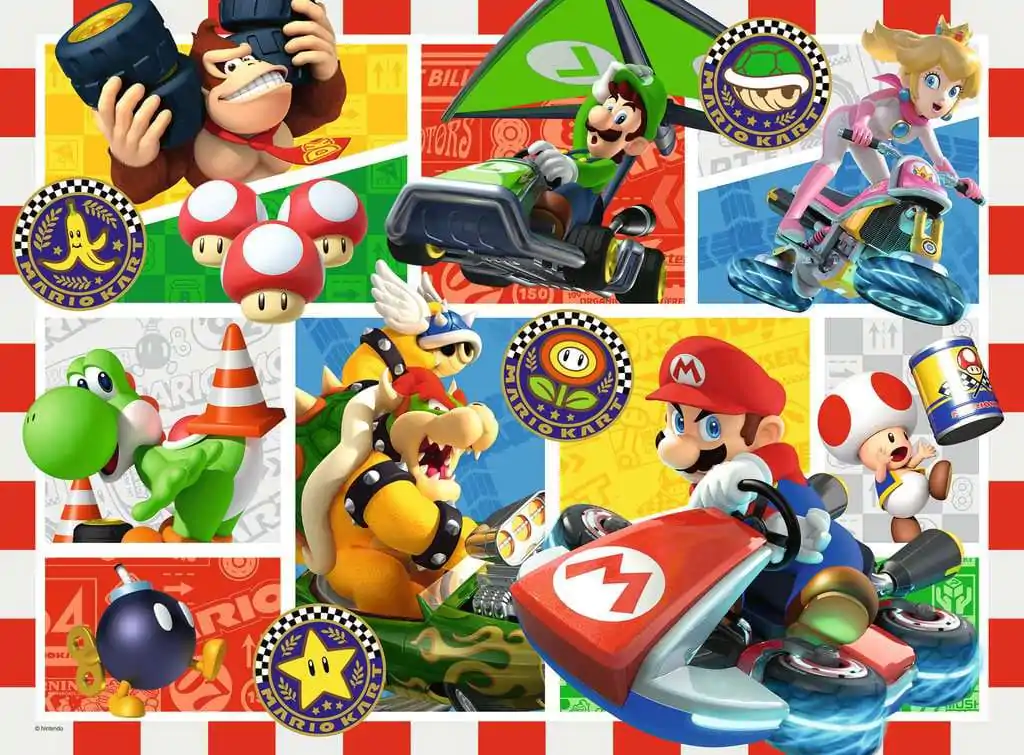 Super Mario dječja slagalica XXL Zabava uz Mario Kart (150 dijelova) fotografija proizvoda