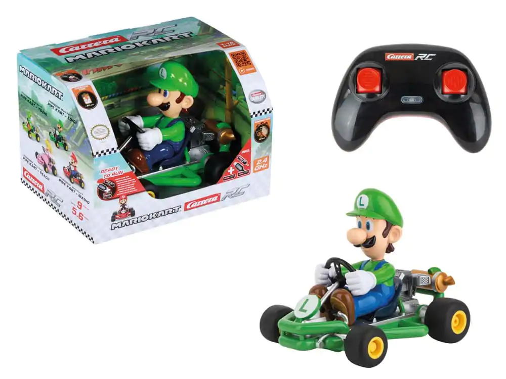 Super Mario Kart RC automobil na daljinsko upravljanje 1/18 2,4GHz Pipe Kart Luigi fotografija proizvoda