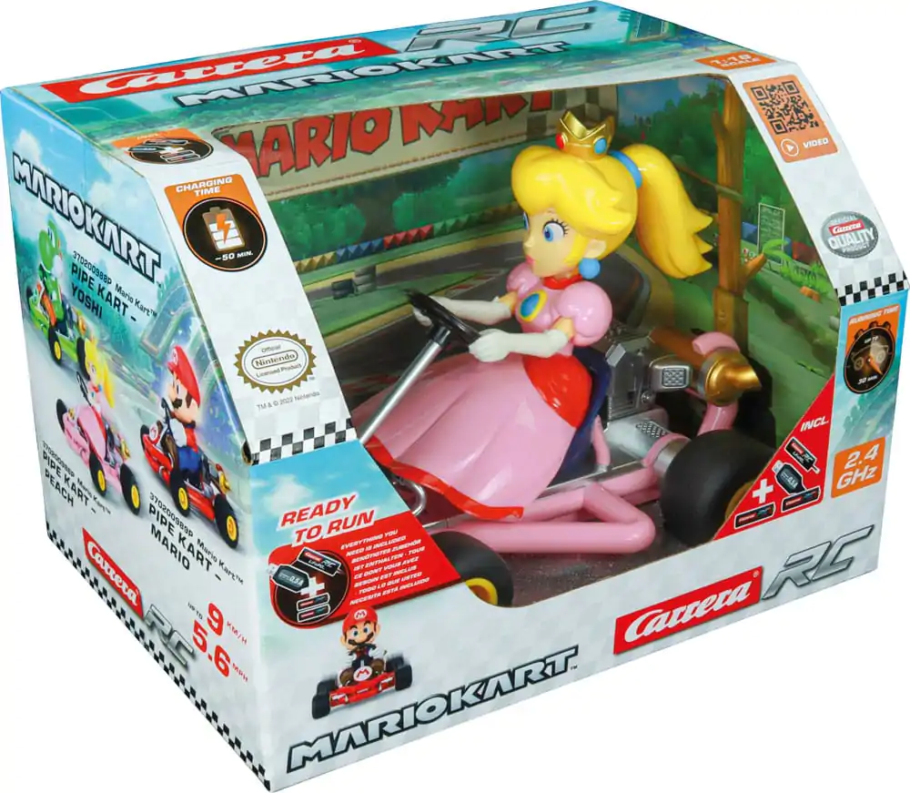 Super Mario Kart RC automobil na daljinsko upravljanje 1/18 2,4GHz Pipe Kart Peach fotografija proizvoda