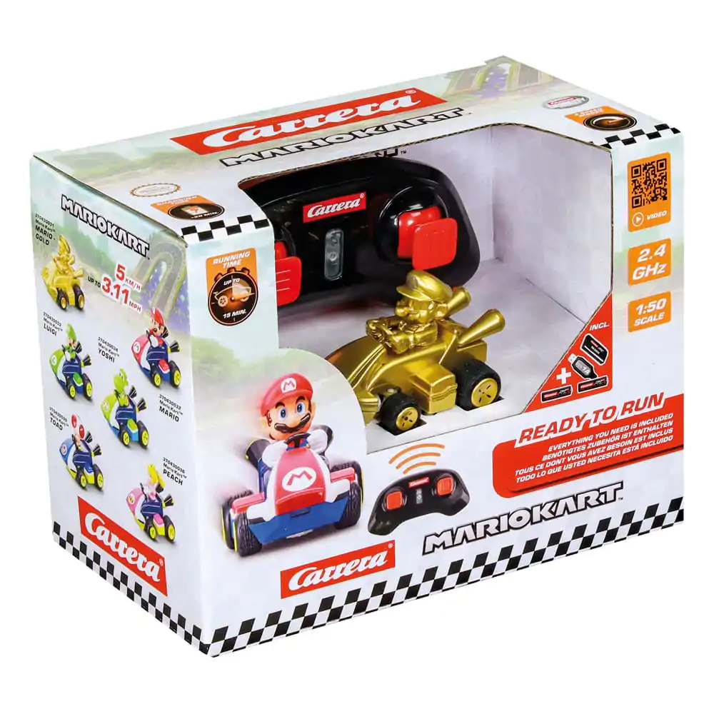Super Mario Kart RC automobil na daljinsko upravljanje 1/50 2.4GHz Mini Mario Gold fotografija proizvoda