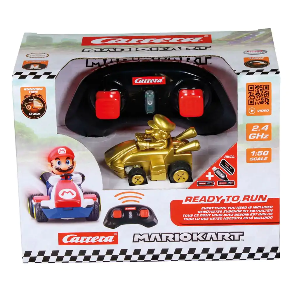 Super Mario Kart RC automobil na daljinsko upravljanje 1/50 2.4GHz Mini Mario Gold fotografija proizvoda