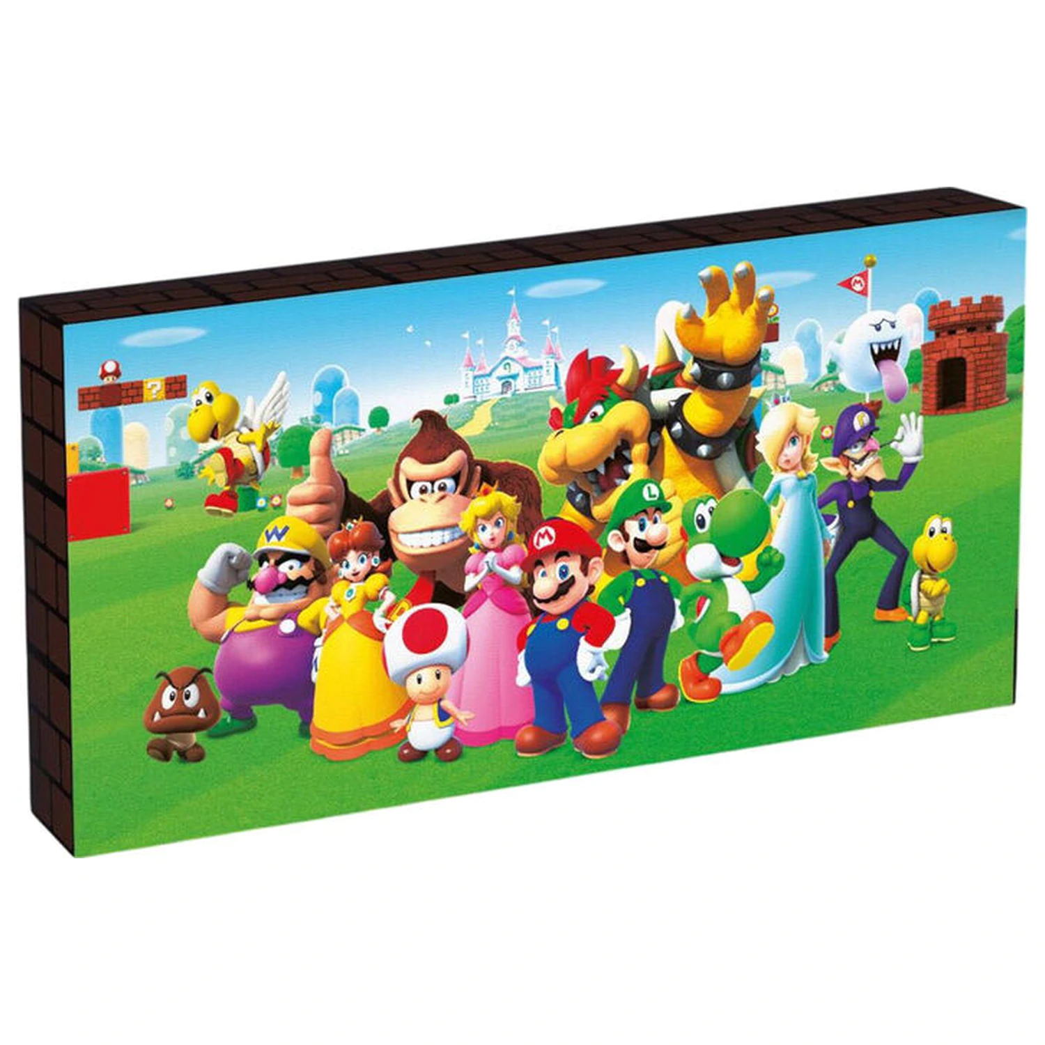 Super Mario osvijetljena slika na platnu fotografija proizvoda