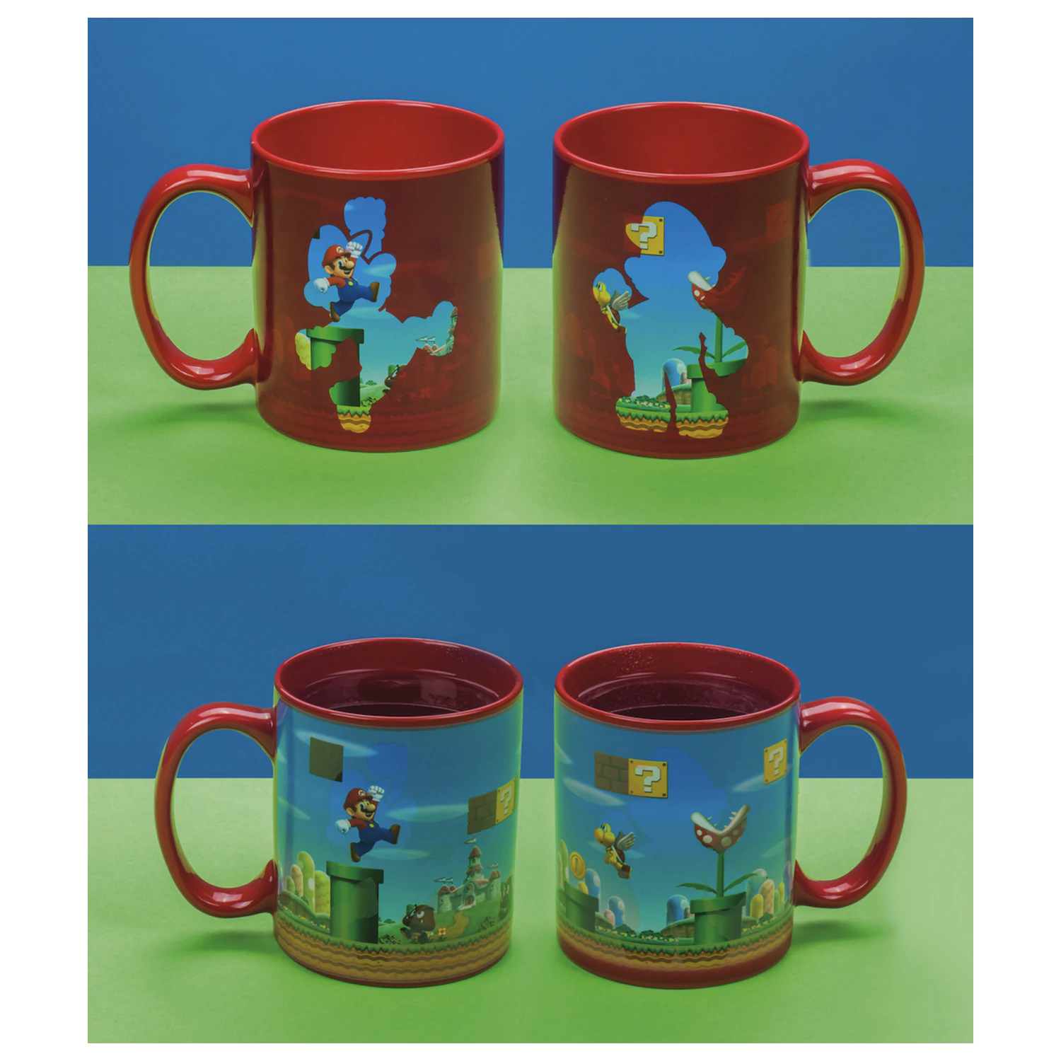 Super Mario Level šalica koja mijenja boju fotografija proizvoda