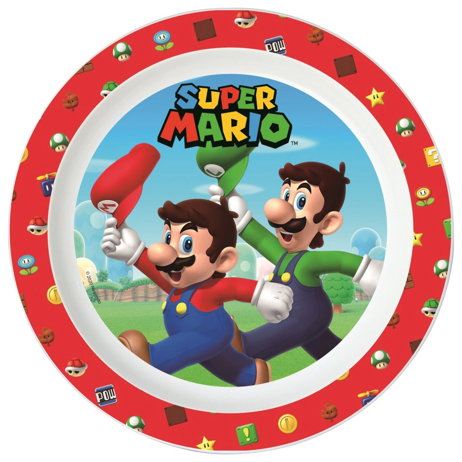 Super Mario Mushroom Kingdom mikro ravna ploča fotografija proizvoda