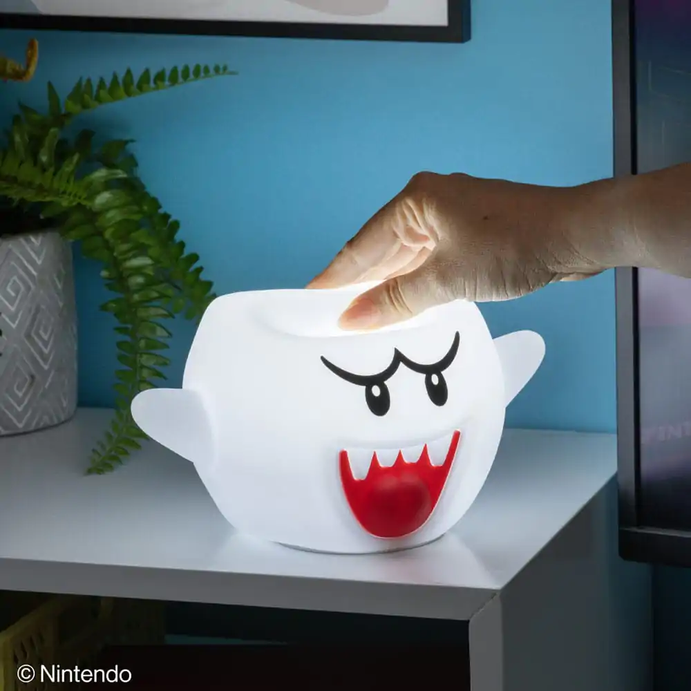 Super Mario Squishy Svjetleća silikonska igračka Boo 14 cm fotografija proizvoda