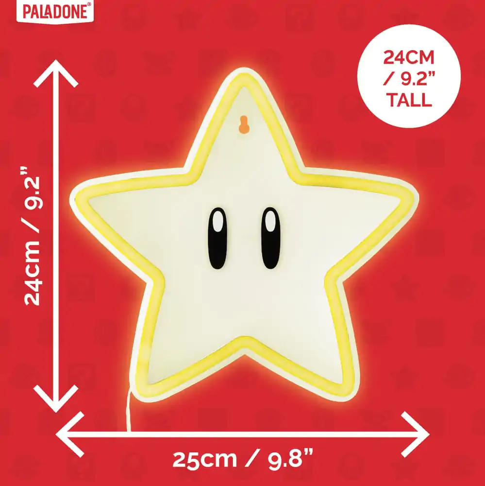 Super Mario LED Zidna Lampa Light Super Star Neon fotografija proizvoda