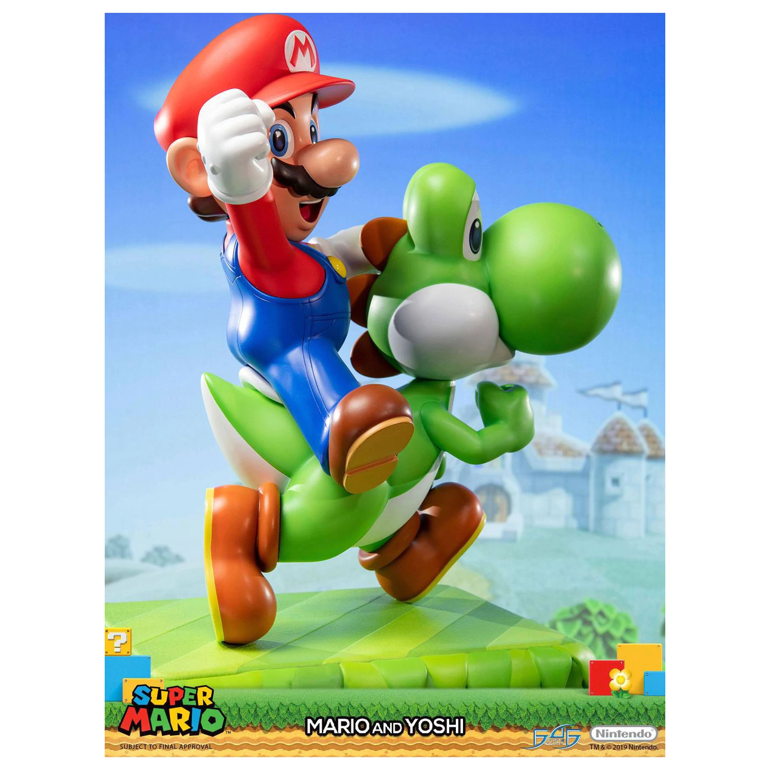 Super Mario Statua Mario i Yoshi 48 cm fotografija proizvoda