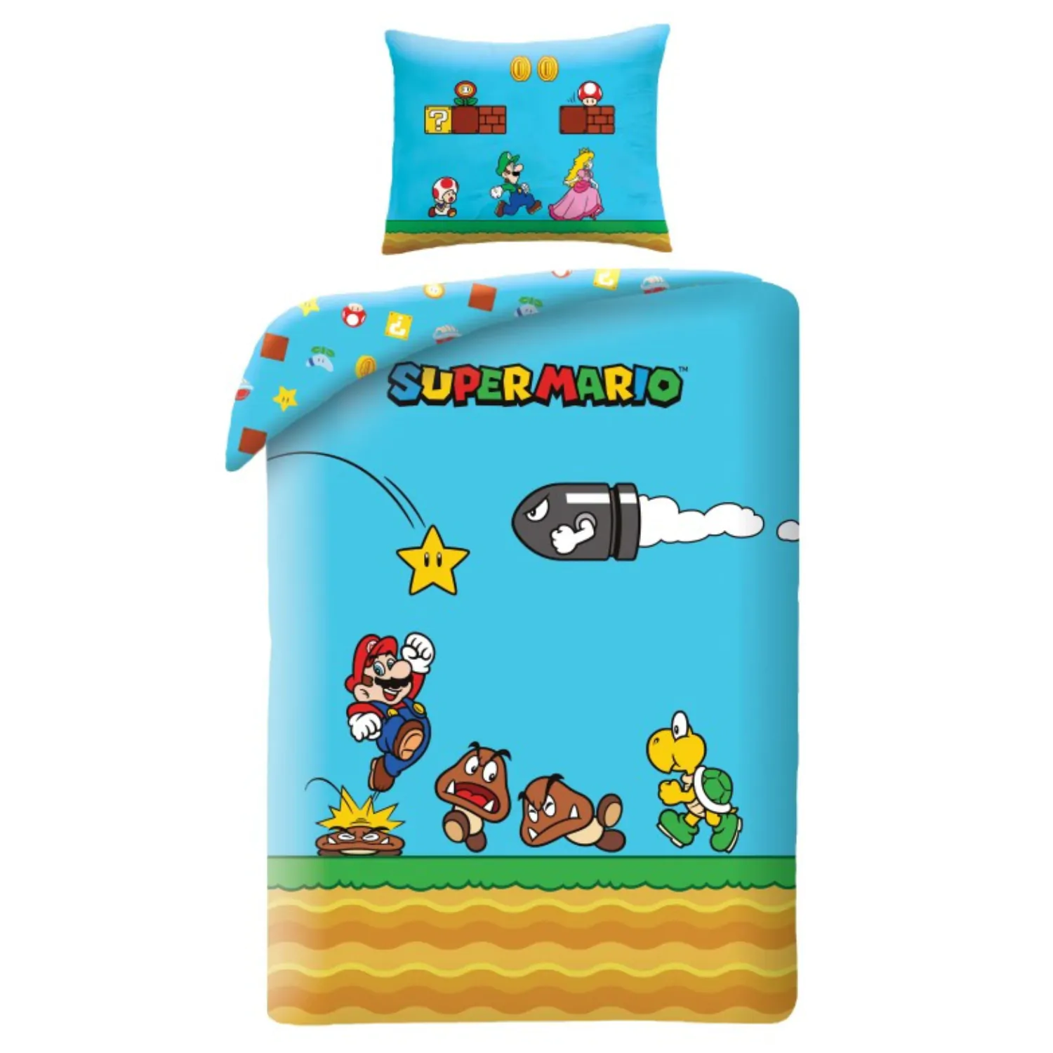 Super Mario Set navlake za poplun Ver. 3 140 x 200 cm / 70 x 90 cm fotografija proizvoda