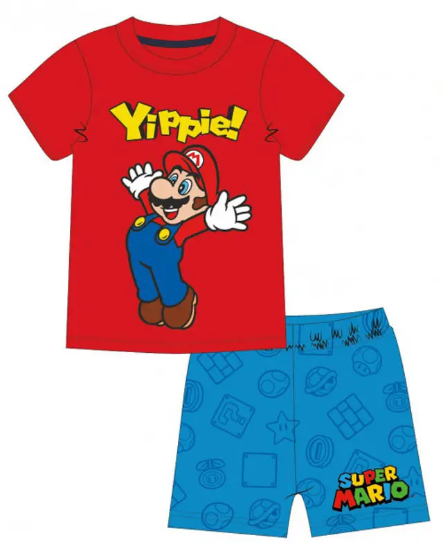 Super Mario Yippie kratka dječja pidžama fotografija proizvoda