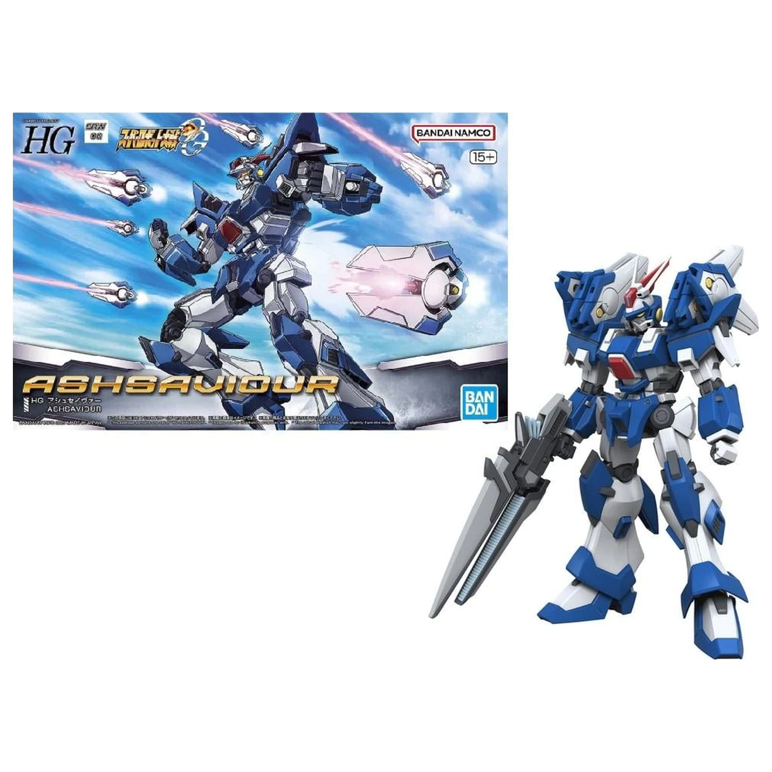 Super Robot HG Ashsaviour set modela fotografija proizvoda