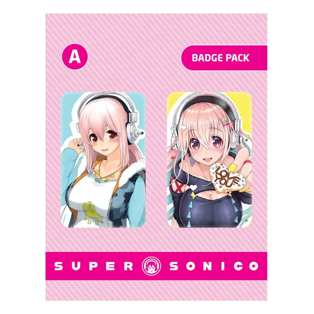 Super Sonico značke 2-Pack Set A fotografija proizvoda