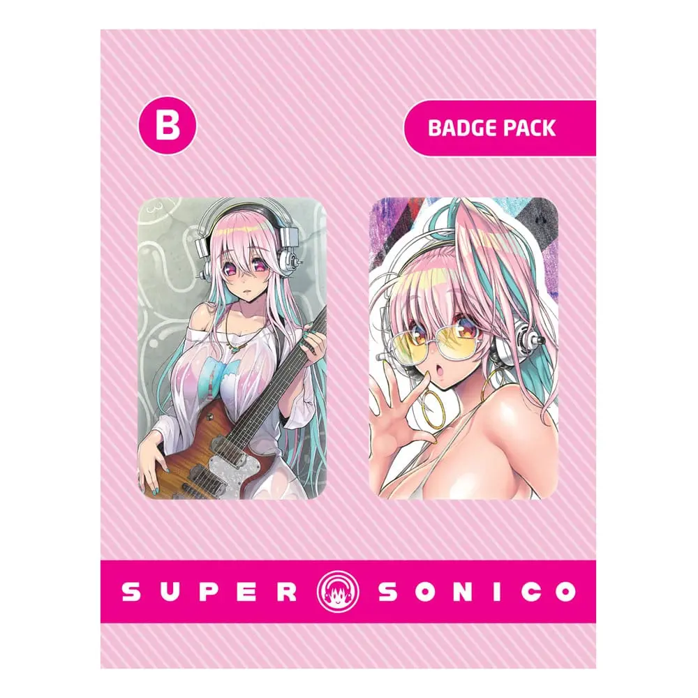 Super Sonico Bedževi 2-Pack Set B fotografija proizvoda