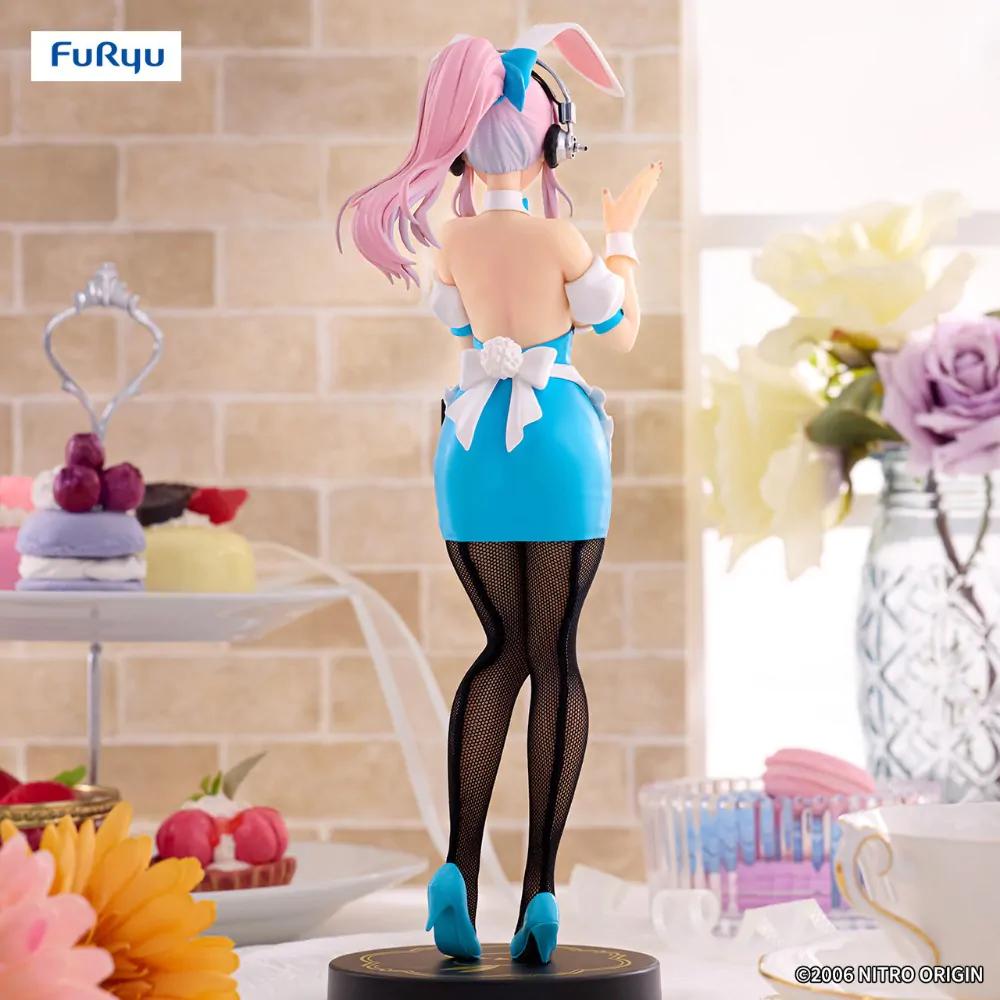 Super Sonico BiCute Bunnies PVC Kip Konobarica Svijetlo Plava Boja Ver. 28 cm fotografija proizvoda