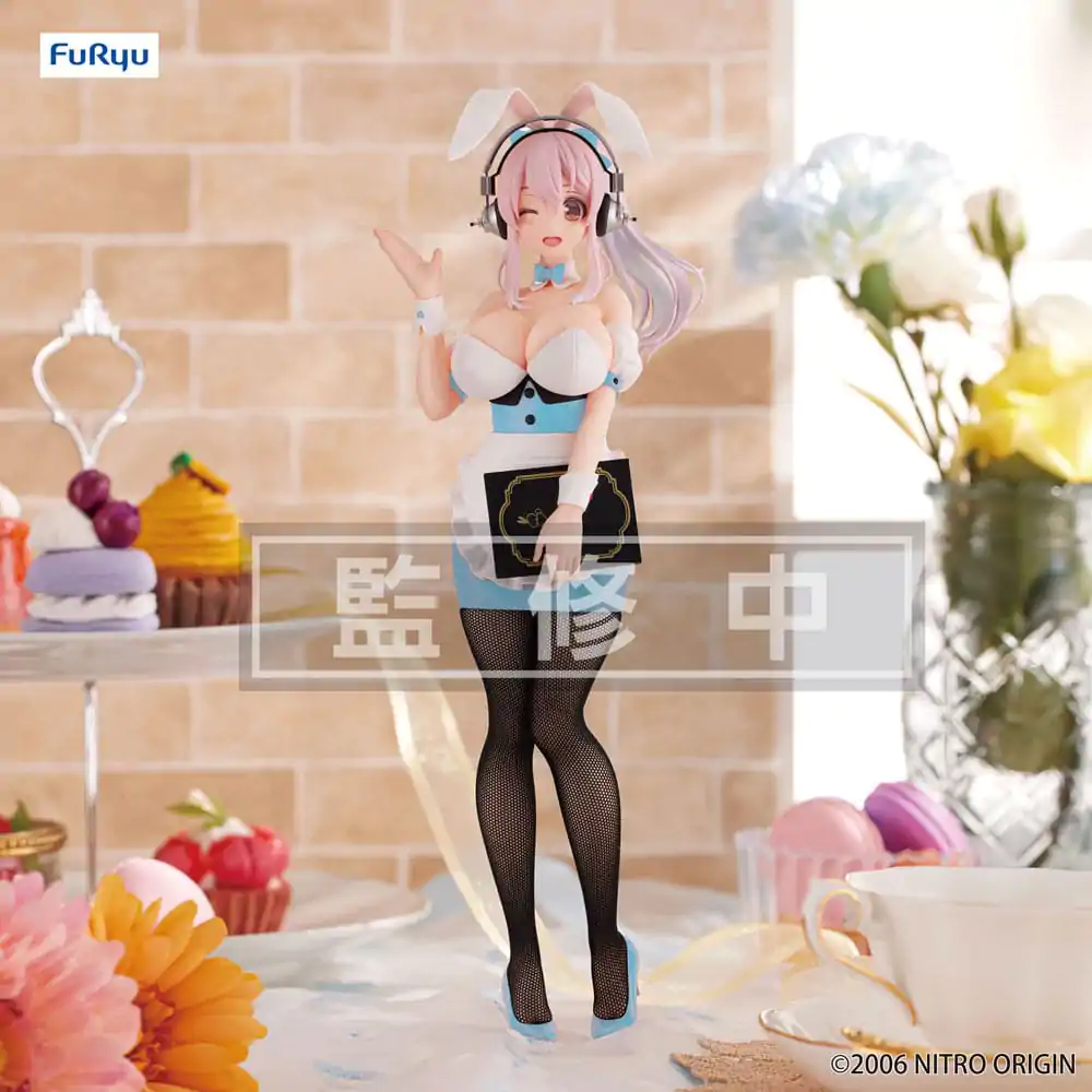 Super Sonico BiCute Bunnies PVC Kip Konobarica Svijetlo Plava Boja Ver. 28 cm fotografija proizvoda