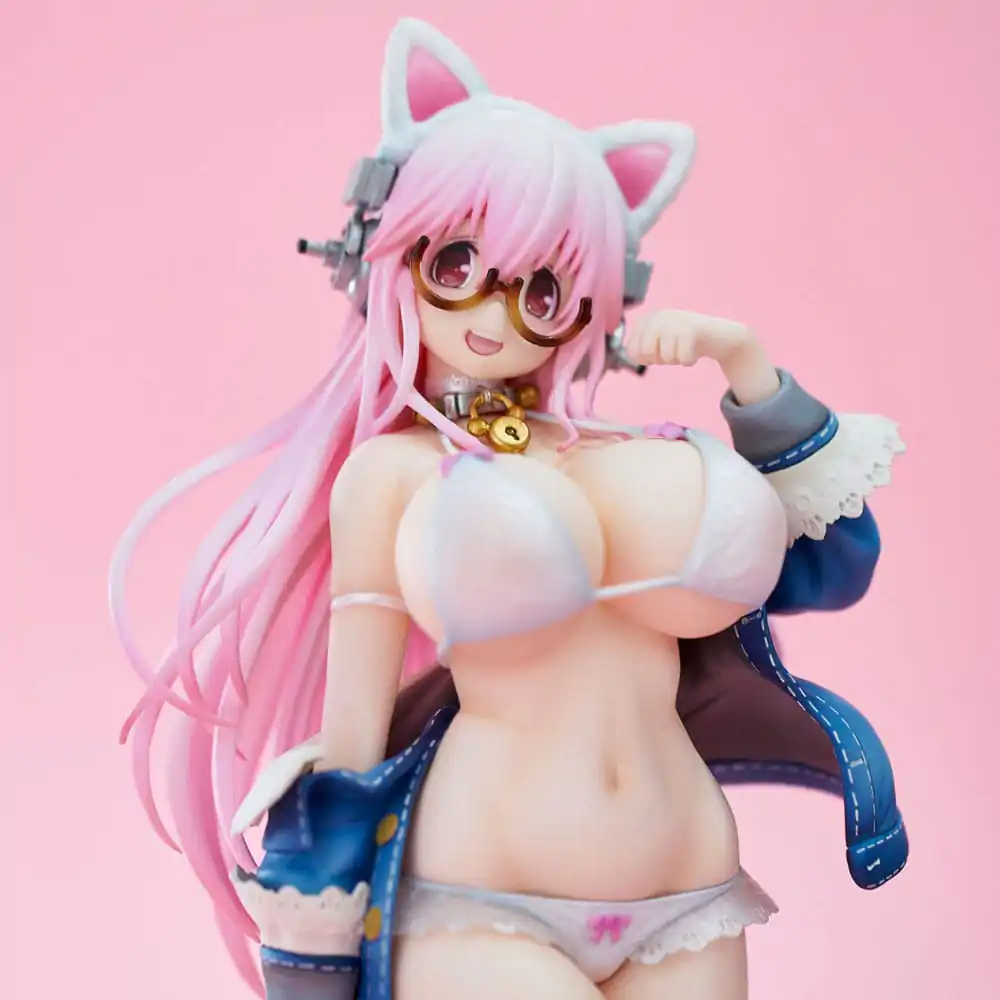 Super Sonico PVC statua Super Sonico White Cat Ver. 27 cm fotografija proizvoda